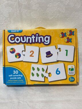 The Learning Journey: Match It! 30 Piece Self-Correcting Number & Learn to Count